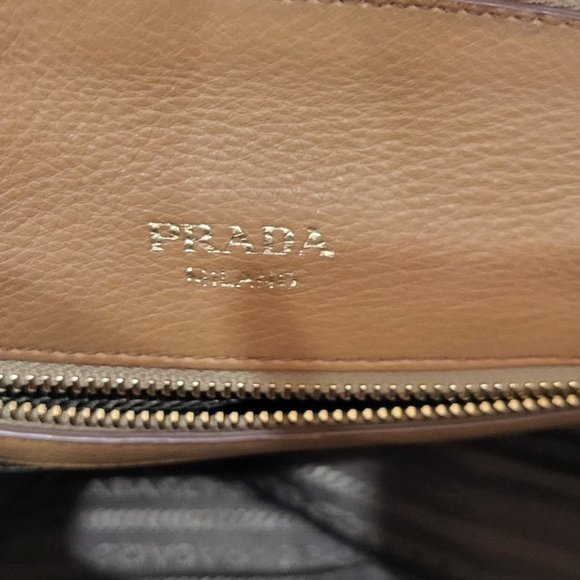 PRADA Vitello Daino Caramel Leather Bag - Picture 8 of 15
